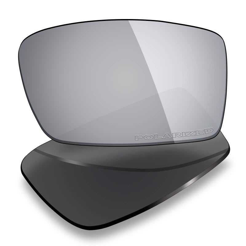 Mryok+ Polarized Replacement Lenses for Oakley Gascan OO9014 - Silver Titanium - Image 1